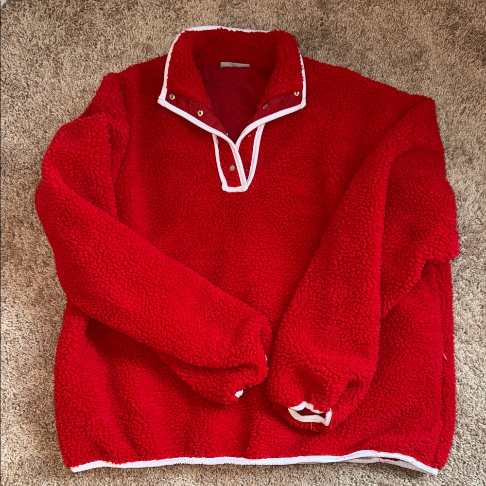 Parke Red Pull Over Fleece